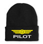 Pilot & Badge Embroidered Beanies