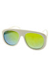 Womens 90s inspired plastic aviator fashion retro sunglasses