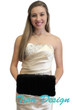 Bridal black faux fur handmuff, faux fur muff for Winter