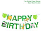 Huiran Green Palm Leaf Balloons Safari Jungle Party Happy Birthday Party Decorations Tropical Dinosaur Party Wild One Birthday