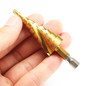 4pcs HSS Spiral Grooved Step Drill Bit 3-12/4-12/4-20/4-32mm Step Drill