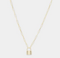 GORJANA - KARA PADLOCK CHARM NECKLACE
