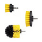 Drillpro 3Pcs 2/3.5/4 Inch Yellow Electric Drill Brush Tile Grout Power Scrubber Tub Cleaning Brush
