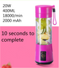 Portable Electric Juice Cup USB Electric Fruit Juicer Handheld Smoothie Maker Juice Cup USB Blender Charging Cable