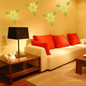 3D Leaves Wall Decals 3 Pcs 10 Colors Acrylic Home Bedroom Living Room Wall Stickers Decor