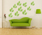 3D Leaves Wall Decals 3 Pcs 10 Colors Acrylic Home Bedroom Living Room Wall Stickers Decor