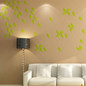 3D Leaves Wall Decals 3 Pcs 10 Colors Acrylic Home Bedroom Living Room Wall Stickers Decor