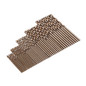 Drillpro 50pcs 1/1.5/2/2.5/3mm HSS M35 Cobalt Twist Drill Bit