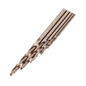 Drillpro 50pcs 1/1.5/2/2.5/3mm HSS M35 Cobalt Twist Drill Bit