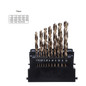 Drillpro M42 HSS Twist Drill Bit Set 3 Edge Head 8% High Cobalt Drill Bit for Stainless Steel Wood Metal Drilling