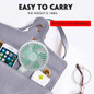 Rechargeable Mini USB Handheld Fan For Travelling Outdoor Office Creative  3 Speed Cooling Fan