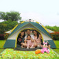 2-4 Person Fully Automatic Pop Up Tent Camping Travel Family Tent Rainproof Windproof Sunshade Awning