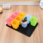 Plants Nursery Tray Long Rectangular Plastic Flower Pot Tray Multi-flesh Seedling Ceramic Pot Tray PVC Flower Pots Nursery Tray Water Tray