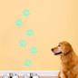 Honana DX-141 6PCS 8.5x8.5cm Fluorescent Glow Dog Footprint Wall Sticker