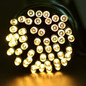 12M 100LED Solar Powered Fairy String Light Christmas Holiday Party Outdoor Garden Decor