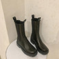 Women Chunky Heel Ankle Boots Woman Shoes Autumn Brand Designer Chelsea Boots Female Platform Boots Lasdies Fashion Botas Mujer