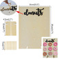 Wooden Donut Wall Stand Doughnut Holder Baby Shower Kids Birthday Party Table Decorations Wedding Favors Mariage Party Supplies