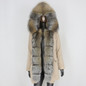 BLUENESSFAIR 2020 Waterproof Long Parka Real Fur Coat Natural Fox Fur Collar Hood Outerwear Winter Jacket Women Warm Streetwear