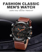 Mens Watches To Luxury Brand Men Leather Sports Watches NAVIFORCE Men's Quartz LED Digital Clock Waterproof Military Wrist Watch