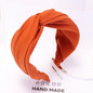 Haimeikang Solid Color Cloth Cross Hairband Headband Turban for Women Lady Wide Plastic Hair Hoop Bezel Hair Bands Accessories