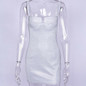 Women Sexy Dress Bodycon Sleeveless Evening Party Sequins Strappy  Mini Dress