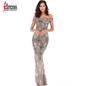 IDress Sexy Sequined Long Summer Dress Elegant Off Shoulder Evening Party Dresses 2020 Women Long Dress Sexy Bodycon Maxi Dress