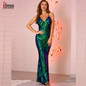IDress Sexy Sequined Long Summer Dress Elegant Off Shoulder Evening Party Dresses 2020 Women Long Dress Sexy Bodycon Maxi Dress