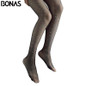BONAS Summer Fishnet Diamond Pantyhose Women Sexy Fashion Shiny Net Tights Female Slim Rhinestone Mesh Nylon Stockings Tights