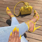 Super High 11.5CM Thin Heels Women Pumps Ankle Cross Strap Sandals Shoes Woman Ladies Pointed Toe High Heels Dress Party Shoes
