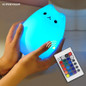 Rechargeable Remote Control Cat LED Night Light