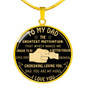 To My Dad Luxury Necklace, Father's Day Gift, Best Gifts For Dad, Birthday Gifts For Dad 241DG