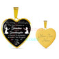 To my granddaughter: Birthday gifts for granddaughter, best gifts for granddaughter, special granddaughter necklace, grandma and granddaughter necklace, amazing granddaughter necklace, to my granddaughter necklace 505fDsn