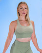 NYFLEX SEAMLESS SPORTS BRA | VERDANT
