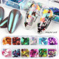 1 Set Mixed Color 3D Ultrathin Sequins Nail Glitter Flakes