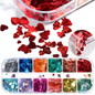 1 Set Mixed Color 3D Ultrathin Sequins Nail Glitter Flakes