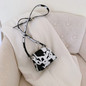 Fashion Animal Pattern PU Women Handbag Tote Acrylic Chain Mini Shoulder Bags Popular Simple Female Daily Bag