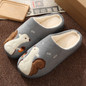 Winter House Fur Slippers Women Warm Cotton Shoes Cute Cartoon Hedgehog Unicorn Indoor Bedroom Non-slip Ladies Furry Slides