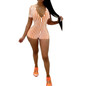 Summer lingerie Women Sexy V-Neck Short Sleeve Bodysuit Casual Printed Sleepwear Jumpsuit Leotard
