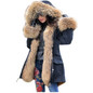 LaVelache 2020 Long Parka Real Fur Coat Winter Jacket Women Natural Real Fox Fur Coats Outerwear Streetwear Casual Oversize New