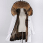 LaVelache 2020 Long Parka Real Fur Coat Winter Jacket Women Natural Real Fox Fur Coats Outerwear Streetwear Casual Oversize New