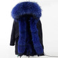 LaVelache 2020 Long Parka Real Fur Coat Winter Jacket Women Natural Real Fox Fur Coats Outerwear Streetwear Casual Oversize New
