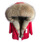 LaVelache 2020 Long Parka Real Fur Coat Winter Jacket Women Natural Real Fox Fur Coats Outerwear Streetwear Casual Oversize New