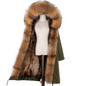 LaVelache 2020 Long Parka Real Fur Coat Winter Jacket Women Natural Real Fox Fur Coats Outerwear Streetwear Casual Oversize New