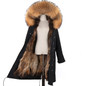 LaVelache 2020 Long Parka Real Fur Coat Winter Jacket Women Natural Real Fox Fur Coats Outerwear Streetwear Casual Oversize New