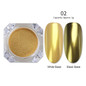 1 Box Mirror Nail Powder Rose Gold Champagne Silver Gold Chrome Nail Art Glitter Pigment Dust  Nail Art Decoration