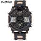 BOAMIGO Mens Watches Top Luxury Brand Men Sports Watches Men's Quartz LED Digital 3 Clock man Male Wrist Watch relogio masculino