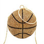 Luxury Basketball Diamond Ball Design Women Party Purses and Handbag Female Totes Shoulder Chain Bag Basketball Bag Clutch Bags