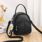 ACELURE Solid Color PU Leather Backpacks for Women Fashion All-match Small School Bags for Teenager Students Backpack Purse