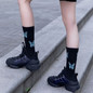INS Fashion Butterfly Socks Women Cotton Socks Girls Female Sleeping Home Floor Bedroom Socks harajuku Casual Streetwear 35-40