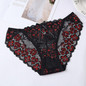 TERMEZY Sexy Panties Women Lace Low-waist Briefs Female Breathable Embroidery Underwear Transparent G String Underpant Lingerie